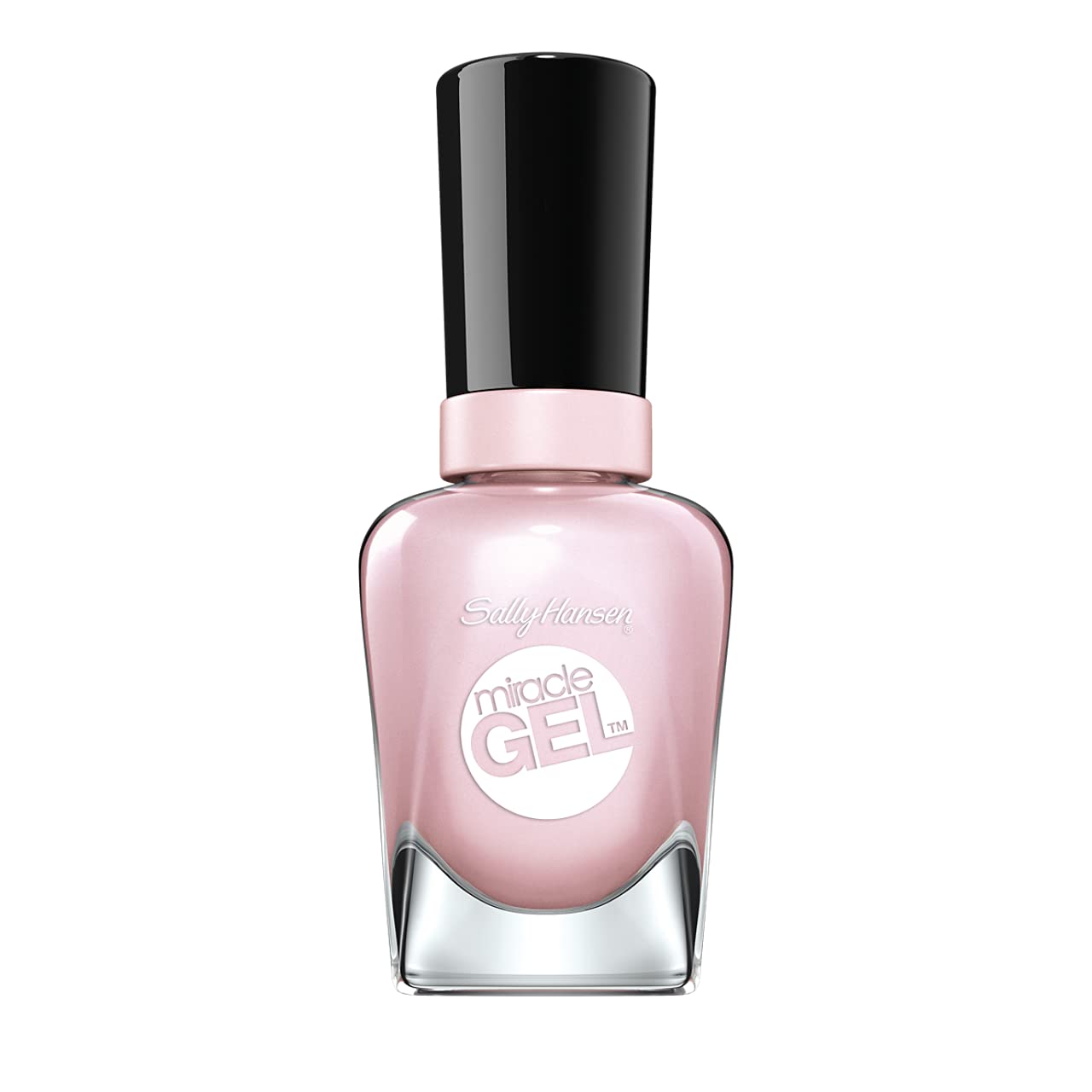 Sally Hansen Miracle Gel, Plush Blush, Gel-Like Nail Polish, NO UV Light Required, Chip-Resistant, Long Lasting - Up to 8 days, Easy to Use, Salon Quality Results, Vegan Formula, 14.7ml