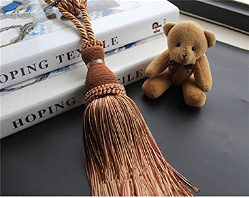 TANGOGO 2Pcs Curtain Tiebacks Tassel Curtain Buckles Curtain Holdback Rope for Living Room Window Accessories