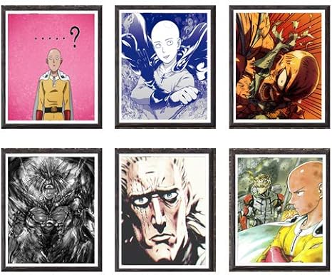Amazon Com League Of Superhero Saitama One Punch Man Lord Boros Colorful Manga Anime Canvas Art Print 8 X 10 Inches Set Of 6 No Frame Furniture Decor league of superhero saitama one punch man lord boros colorful manga anime canvas art print 8 x 10 inches set of 6 no frame
