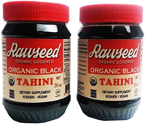 Rawseed Organic Black Tahini 16 oz 2 Pack Plastic Bottles