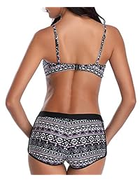 Bañador para dama con pantalón corto de dos piezas