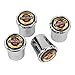 High-End Motorsports Chrome Tire Valve Caps for Chrysler Vehicles, Chrome Plated, Made in USA