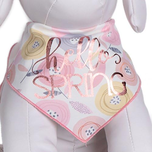 Tail Trends Easter Dog Bandanas with Easter Bunny and Easter Egg Designs - 100% Cotton