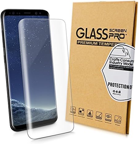 Bestronic Galaxy S8 Screen Protector Anti-Bubble Film Full Coverage Case Friendly Screen Protector (Transparent)