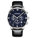 KASHIDUN Men's Wrist Waterproof Watches Casual Quartz Analog Luxury Top Brand Men Watch-Black ZH-YHP