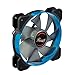 Computer Case Fan120mm with Blue LED and PWM (Pulse Width Modulation) Function, Very Quiet Cooling Fan from Advanced Hydraulic Bearing, Rosewill Model RWCB-1612