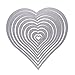 Whitelotous Metal Cutting Dies Stencil Template Mould for DIY Scrapbook Album Paper Card (10 pcs Heart)