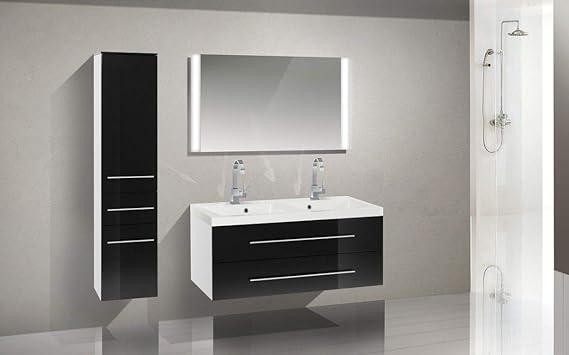 Mueble con lavabo y 120 cm lavabo doble: Amazon.es: Hogar