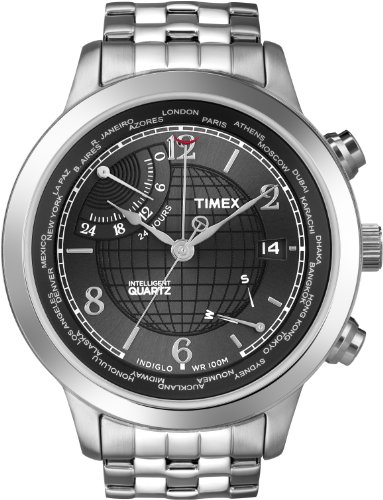 Timex World Time Charcoal Dial Men's watch #T2N610