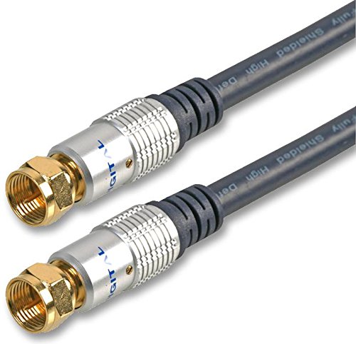PRO SIGNAL PSG03527 HQ F-Type Coaxial Satellite Lead Male to Male, 5m Blue