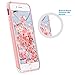 ULAK iPhone 7 Plus Case, Slim Flexible TPU Rugged Rubber Anti Scratch Hard Cover Thin Case with Design for Apple iPhone 7 Plus 5.5 inch, Pink Geometric Marble