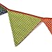VORCOOL 10pcs Triangle Decoration Banner Flags Mother's Day Party Bunting Banners Polka Dotted