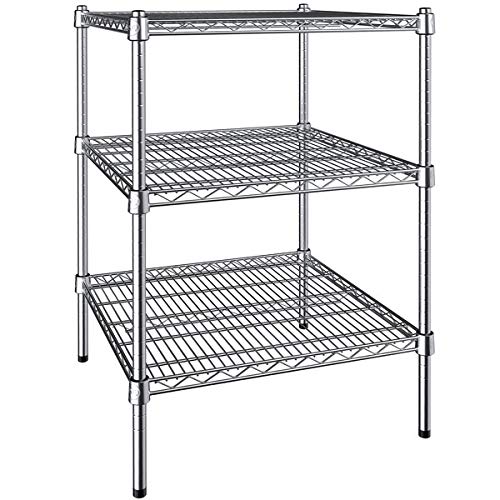 Sams Club Storage Racks 24 Inch X 24 Inch Chrome 3 Shelf Kit With 34
