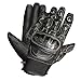 New Men's Carbon Fiber Motorcycle Summer Street Cruiser Armor Biker Gloves L