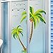 YIUHART Wall Decals Palm Tree Coconut Tree Leaves Wall Stickers Home Decor for Living Room Bedroom Office Kid's Room 23x35”
