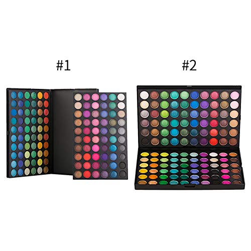 BONNIESTORE 120 Colors Eyeshadow, Eye Shadow Palette Colors Makeup Kit Eye Color Palette Christmas Gift Makeup Palette Matte and Shimmer Highly Pigmented Professional Cosmetic (#1) - Thumbnail 4