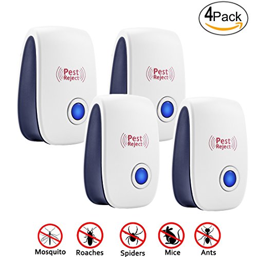MAZU Pest Control Ultrasonic Pest Repeller - Electronic Plug In repellent indoor for insects - Mosquitoes, Spiders, Ant, Mice, Rats, Roaches, bugs, -safe,Non-toxic Eco-Friendly, & efficient (4) - Thumbnail 7