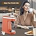 CHULUX Single Serve Coffee Maker for K Capsule, Mini Coffee Maker for One Cup Americano, Lightweight Pod Coffee Machine, Orange