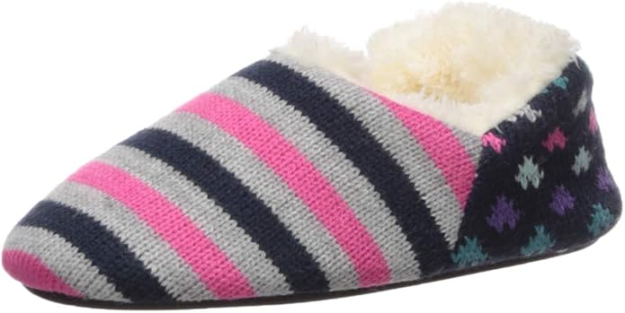 Dearfoams キッズ Df ガールズ セーター ニット ブーツ スリッパ スリッパ ルームシューズ Amazon