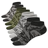 M&Z Men's Low Cut Socks Anti-slid High Grade Camouflage Sock 4 Seasons(4pack)