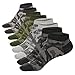 M&Z Men's Low Cut Socks Anti-slid High Grade Camouflage Sock 4 Seasons(4pack)