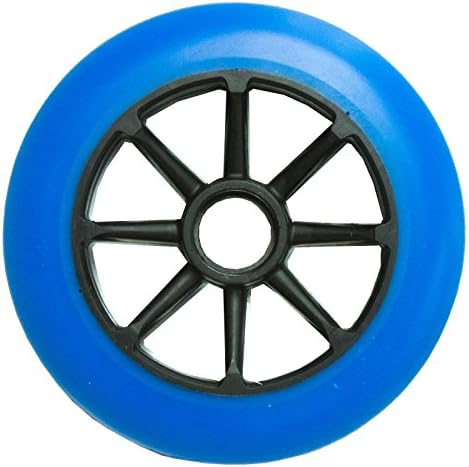 Trurev New (Two) 125mm Replacement Blue Speed Wheels for Razor A3 Kick Scooter Set of 2
