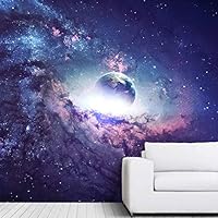 Wall Mural The Beautiful Space World Removable Self-Adhesive Wallpaper Wall Decoration for Bedroom Living Room - 66x96 inches