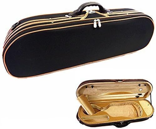 New Style 4/4 Enhanced/moon Shape Designed Violin Case + Free Violin Strings Set