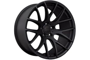 DAI Alloys Autobahn ALLOY WHEEL RIM Satin Black SIZE 18x8 INCH BOLT PATTERN 5x114.3 OFFSET 35 CENTER BORE 73.1 CENTER CAPS IN