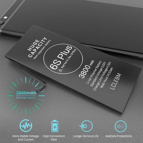 3800mAh] Battery for iPhone 6S Plus (NOT for 6S/6Plus), Upgraded