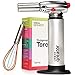 Urban Qreator Kitchen Blow Torch - Professional Refillable Aluminum Culinary Butane Torch with Adjustable Flame - Perfect for Crafts, Baking, Cooking Creme Brulee & BBQ