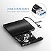 VicTsing USB 3.0 Ultra Portable External CD DVD RW DVD ROM Drive Writer Burner for Mac, Macbook Pro Air iMAC , Laptops, Desktops, Notebooks(Black)