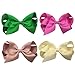 Shemay Grosgrain Ribbon Boutique Big Hair Bows Alligator Clips for Baby Girls Toddlers Teens Women Kids Barrettes 20pcs