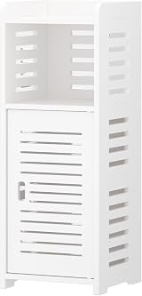 Dripex 4 Tier Bathroom Floor Cabinet White 30W x 30D x 80H cm Door Style 1 view 9