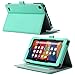 ULAK Amazon Fire Case, Fire 7 Case - Premium PU Leather Folio Stand Case Flip Cover Ultra Lightweight Slim-shell for Amazon Fire Tablet 7