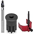 For Caterpillar(CAT) 3406E, C-15, C-16 TDC valve/Injection Timing Service Tool Kit-J 42083 Automatic Timing Pin with Adapter, 9U-7227 Injector Height Adjustment Gauge Tool & Engine Barring Socket
