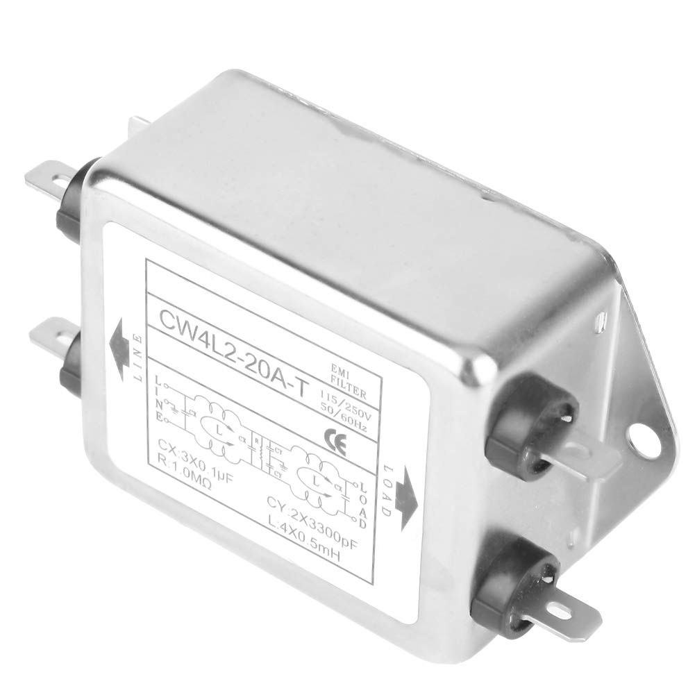 CW4L2-20A-T EMI Power Filter Single-p Double-Section Power Filter 115V/250V