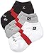 Nike Jordan Men's Low Cut Dri-fit Socks Large (shoe size 8-12) (White/Black/Grey)