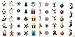 Christmas Holiday Assortment Water Slide Nail Art Decals - Salon Quality 5.5
