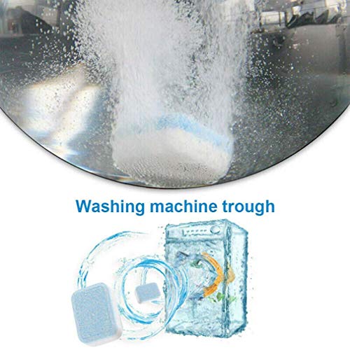 Effervescent Tablet Washer Cleaner,Solid Washing Machine Cleaner,Deep Cleaning Remover with Triple Decontamination for Bath Room Kitchen (12pcs) - Thumbnail 2