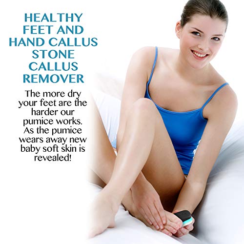 Charcoal Soap & Pumice Stone Foot Scrubber Callus Remover Cracked Heel