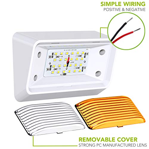 Leisure LED RV Exterior Porch Utility Light 12v 280 Lumen Lighting Fixture. Replacement