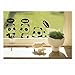 Efivs Arts 7 Pcs Cute Animals Removable Creative Light Switch Decals Bedroom Wall Laptop Stickers,Black