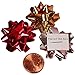 Red Metallic Confetti Bows - 1