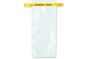 Nasco Whirl-Pak B00679WA Sample Bag, 185mm L x 75mm W, 0.057mm Thickness, 118ml Capacity (Box of 500)