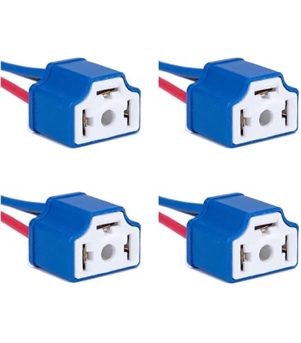 Conector De Faro H4, Paquete De 2 Conectores De Cerámica H4, Enchufe