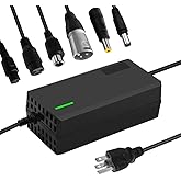 QKDIM 58.8V 3A Charger with 6-in-1 Plug for 52V Lithium Battery Such as Car Truck Lawn Mower Boat Marine Batteries (58.8V3A-(6-in-1 Plug))