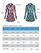 Miusey Long T Shirt for Women, Ladies Cowl Neck Blouses Long Sleeve Tunic Plus Size Knitted Daily Wear Lightweight Soft Maternity Waterfall Drapey Flattering Tops for Juniors Paisley Blue Xl