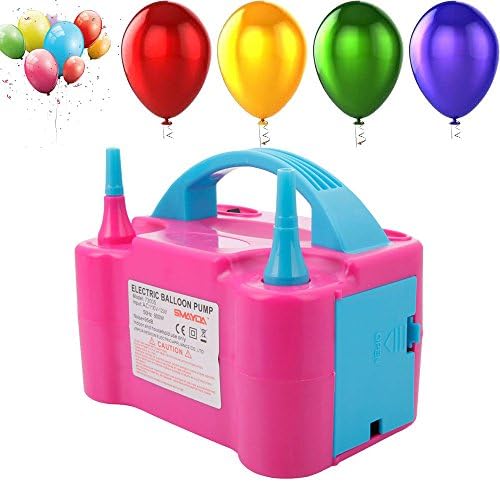 Phantomx Portable High Power Two Nozzle Air Blower Electric Balloon Inflator Pump for US