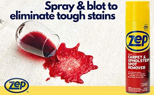 Zep Instant Carpet And Upholstery Spot And Stain Remover Aerosol Pack Of 2 Kitchen Dining Amazon Com